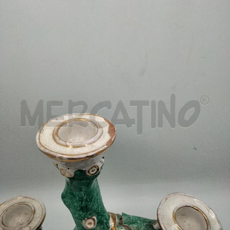 COPPIA CANDELABRI CER SESTO FIORENTINO DA RIV | Mercatino dell'Usato Roma viale tirreno 3