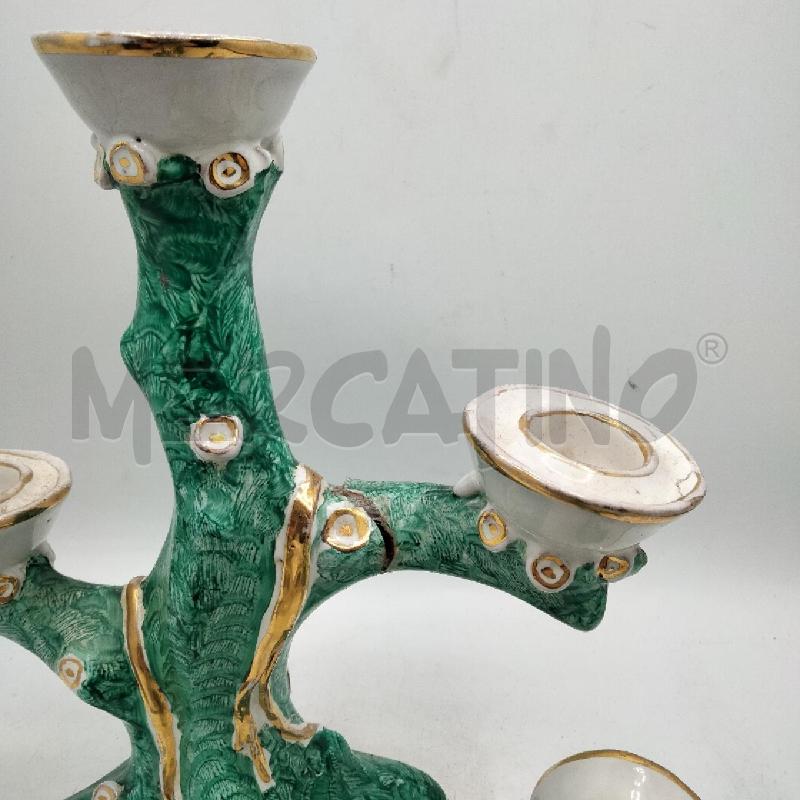 COPPIA CANDELABRI CER SESTO FIORENTINO DA RIV | Mercatino dell'Usato Roma viale tirreno 4