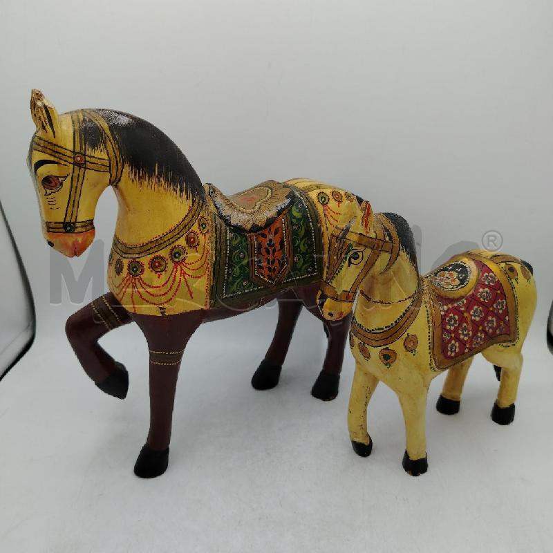 COPPIA CAVALLI DECORATI DA RIV | Mercatino dell'Usato Roma viale tirreno 1