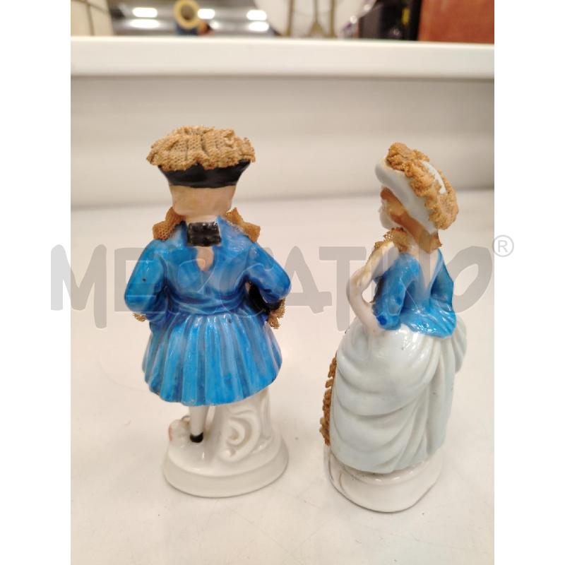 COPPIA MINIATURE STATUINE PIZZO | Mercatino dell'Usato Roma viale tirreno 2