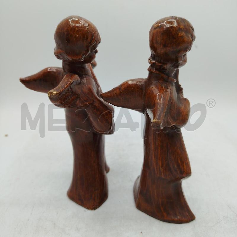 COPPIA NGIOLETTI LEGNO  | Mercatino dell'Usato Roma viale tirreno 3