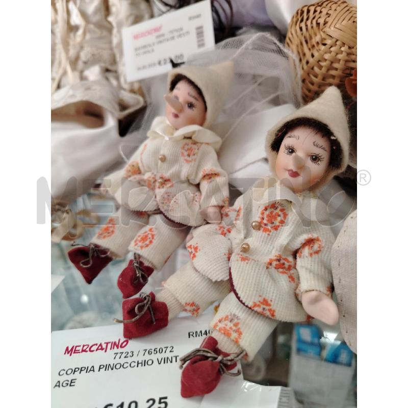 COPPIA PINOCCHIO VINTAGE  | Mercatino dell'Usato Roma viale tirreno 2