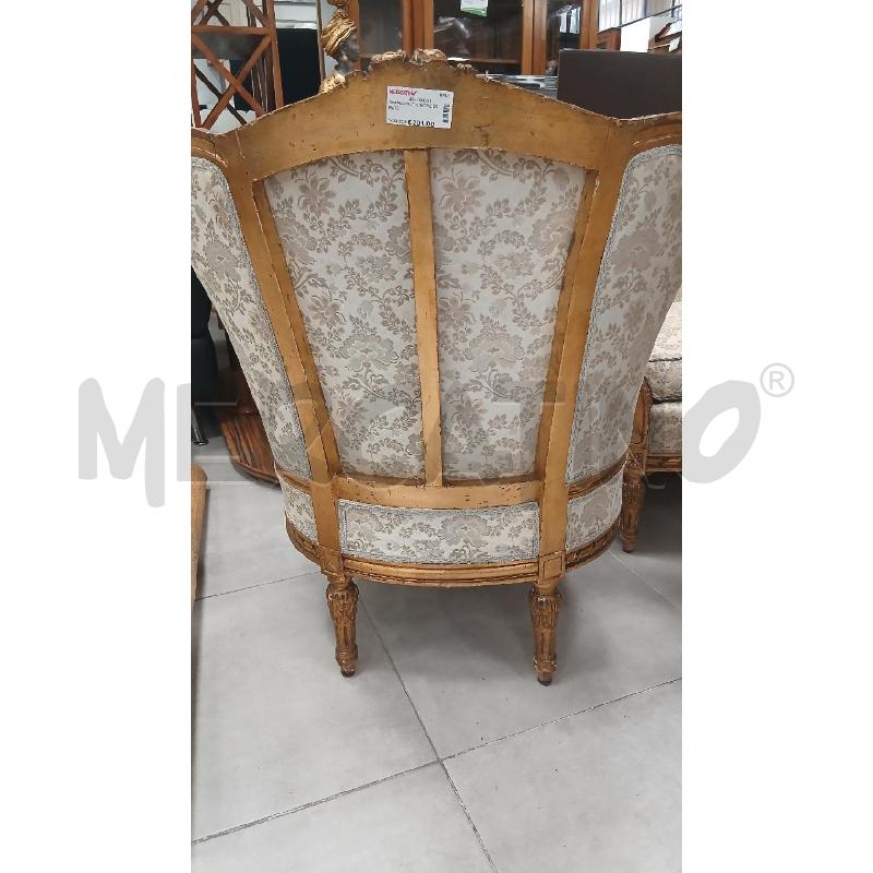 COPPIA POLTRONCINE DORATE | Mercatino dell'Usato Roma viale tirreno 2
