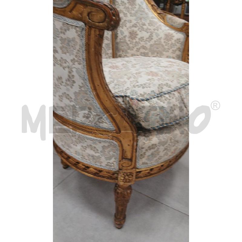 COPPIA POLTRONCINE DORATE | Mercatino dell'Usato Roma viale tirreno 3
