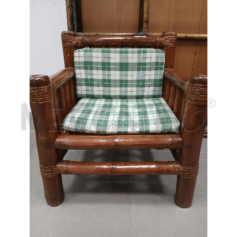 COPPIA POLTRONE BAMBOO  | Mercatino dell'Usato Roma viale tirreno 1