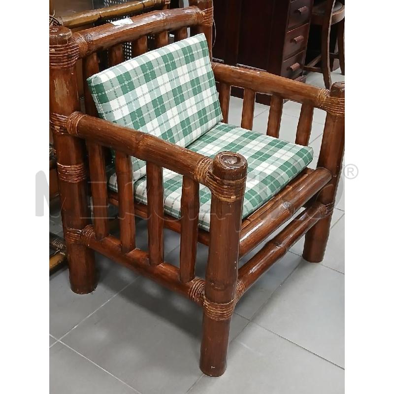 COPPIA POLTRONE BAMBOO  | Mercatino dell'Usato Roma viale tirreno 3