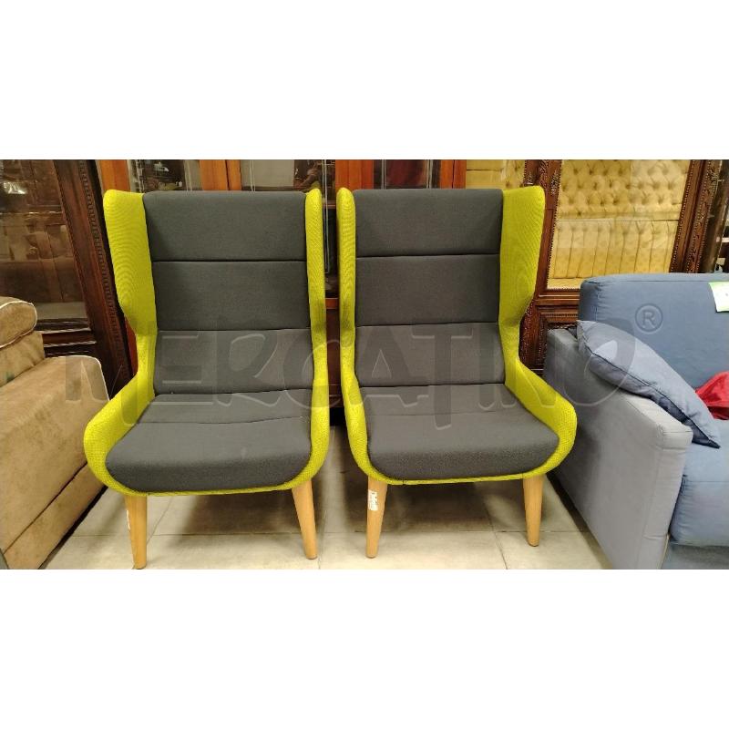 COPPIA POLTRONE VERDI HERMANMILLER | Mercatino dell'Usato Roma viale tirreno 1
