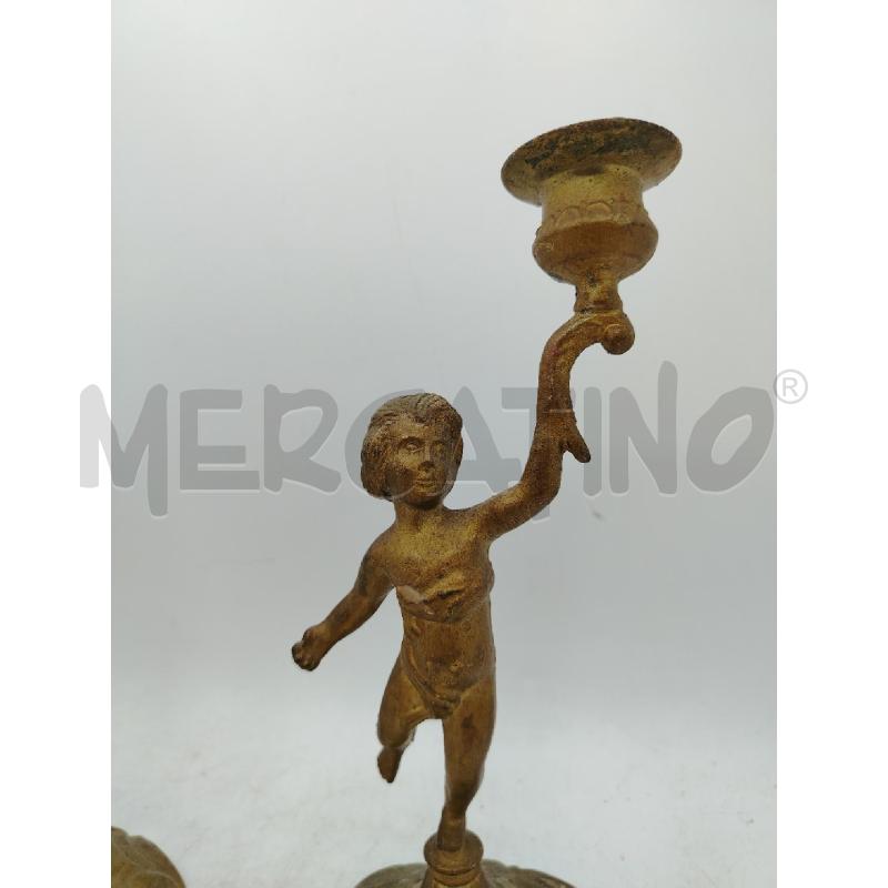 COPPIA PUTTI PORTACANDELA OTT | Mercatino dell'Usato Roma viale tirreno 2