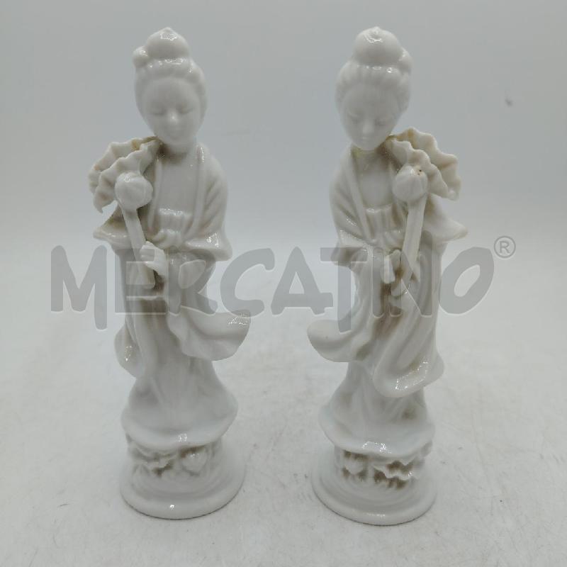 COPPIA STATUINE PORCELLANA CINESE | Mercatino dell'Usato Roma viale tirreno 1