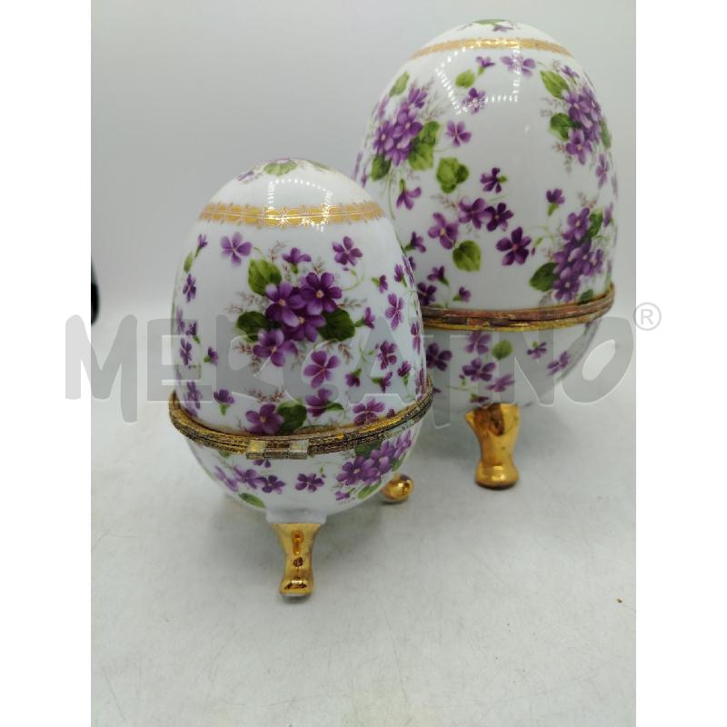 COPPIA UOVO SCATOLAFIORI VIOLA | Mercatino dell'Usato Roma viale tirreno 4