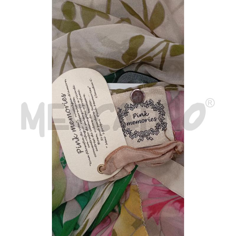 COPRICOSTUME PINK MEMORIES BEIGE FANTASIA FLOREALE | Mercatino dell'Usato Roma viale tirreno 4