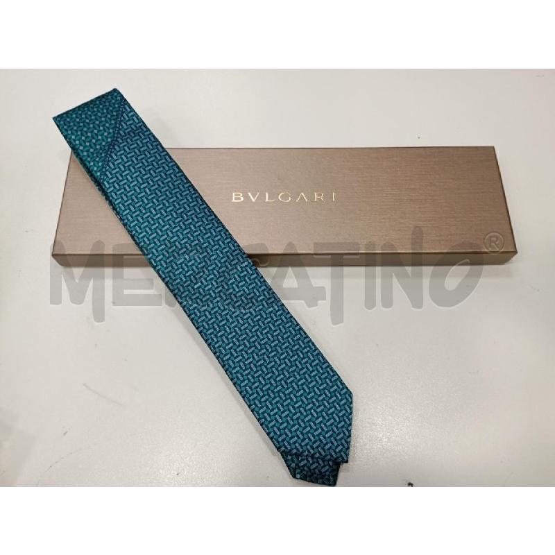 CRAVATTA BULGARI BLU/CEL + SCATOLA  | Mercatino dell'Usato Roma viale tirreno 1