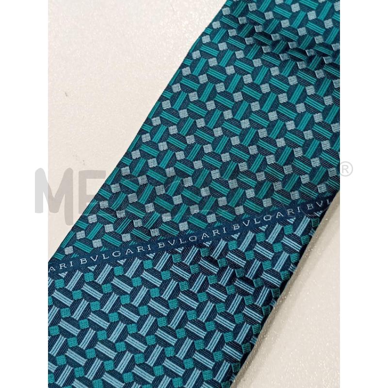CRAVATTA BULGARI BLU/CEL + SCATOLA  | Mercatino dell'Usato Roma viale tirreno 3