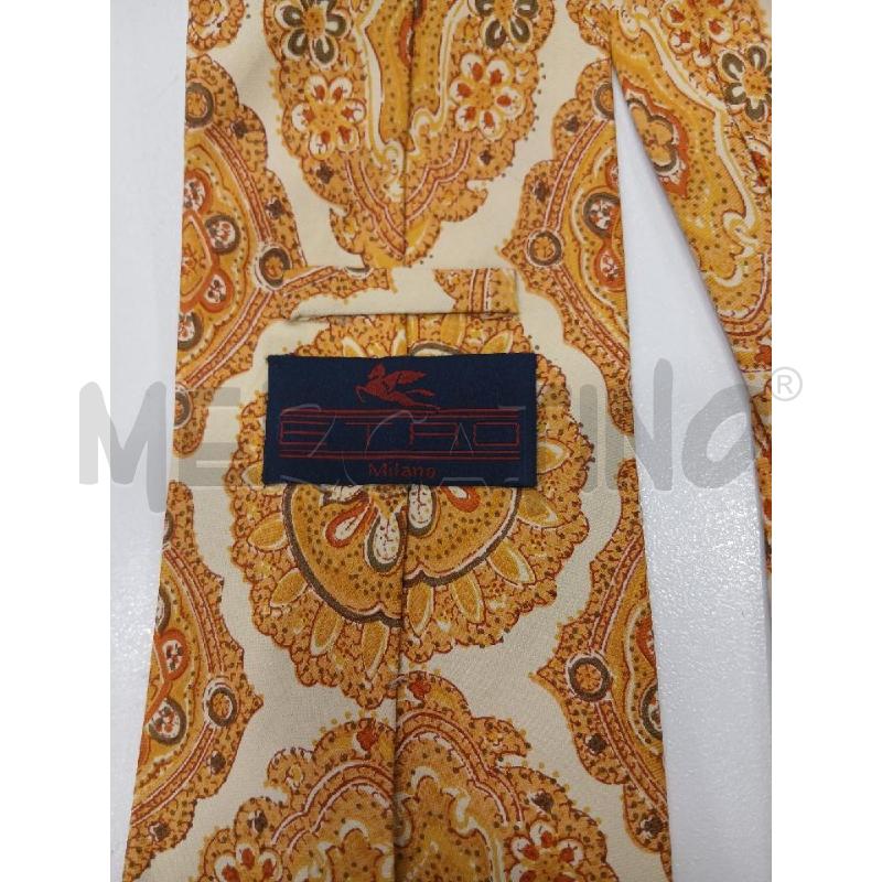CRAVATTA ETRO GIALLO FANTASIA MULTICOLOR | Mercatino dell'Usato Roma viale tirreno 3