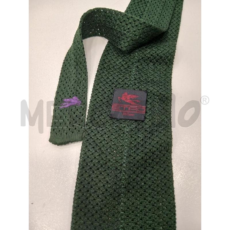 CRAVATTA ETRO VERDE  | Mercatino dell'Usato Roma viale tirreno 2
