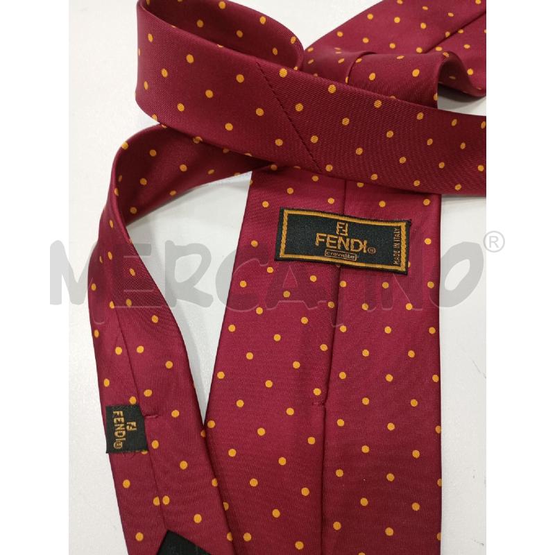 CRAVATTA FENDI BORDEAUX POIS GI | Mercatino dell'Usato Roma viale tirreno 2