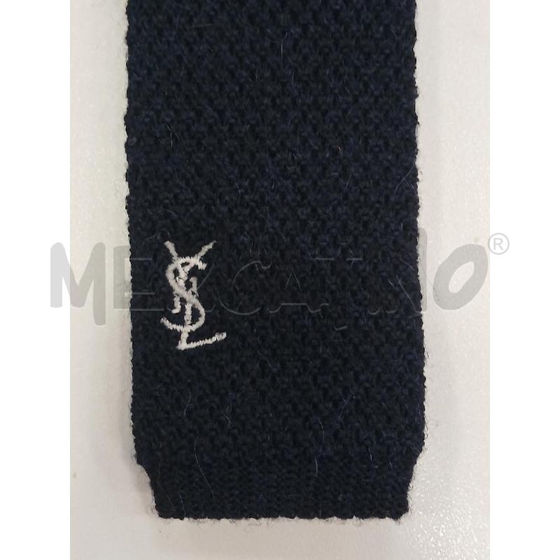 CRAVATTA YSL BLU  | Mercatino dell'Usato Roma viale tirreno 2
