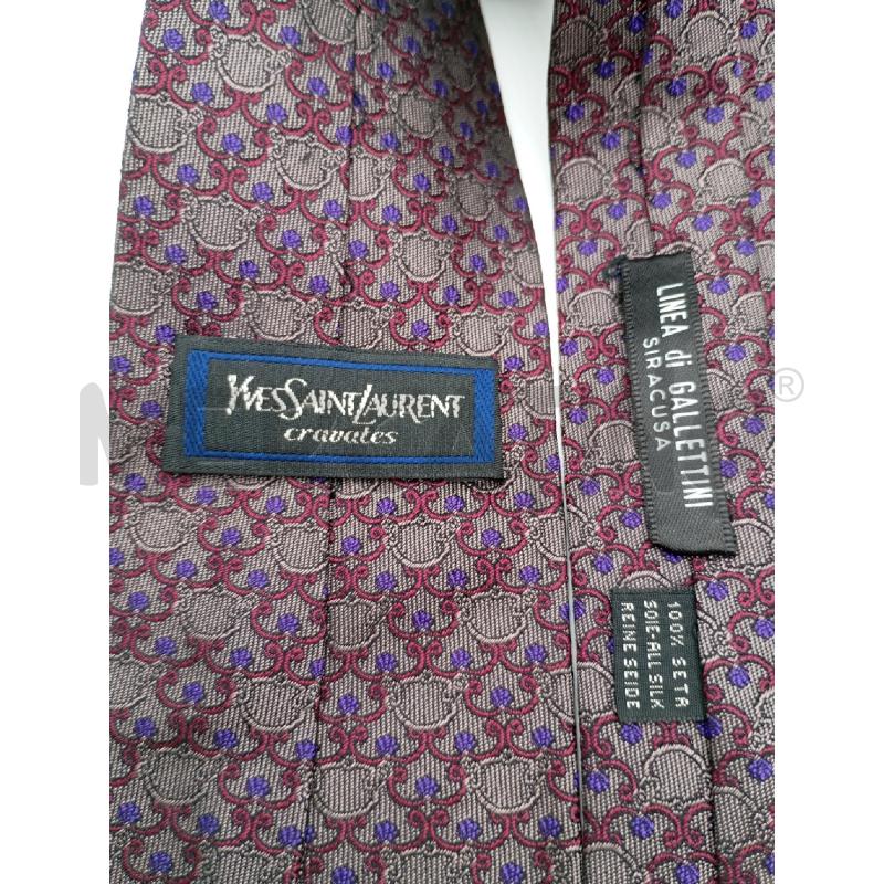 CRAVATTA YSL GR VI DECORI | Mercatino dell'Usato Roma viale tirreno 3