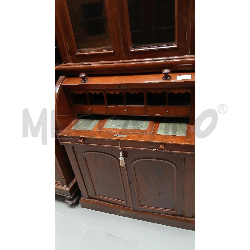CREDENZA BOOKCASE MOGANO 2AV 2SP 1 SER | Mercatino dell'Usato Roma viale tirreno 2