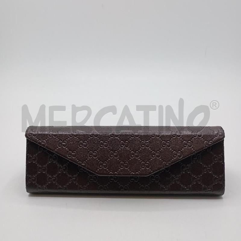 CUSTODIA OCCHIALI GUCCI MARRONE | Mercatino dell'Usato Roma viale tirreno 1