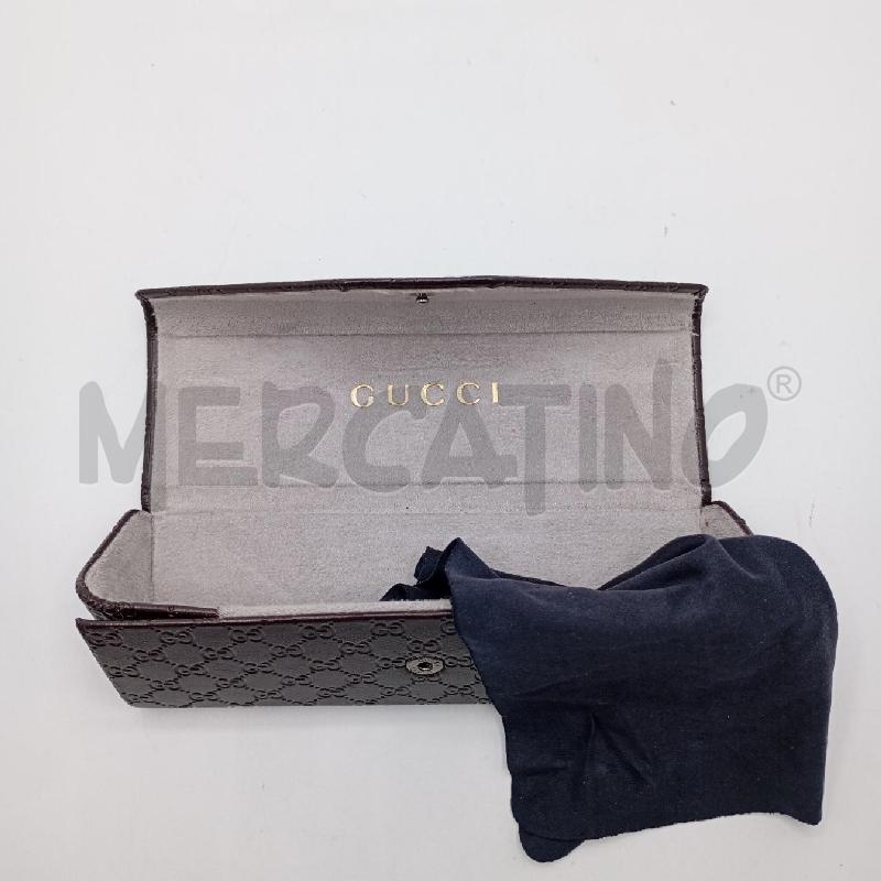 CUSTODIA OCCHIALI GUCCI MARRONE | Mercatino dell'Usato Roma viale tirreno 2