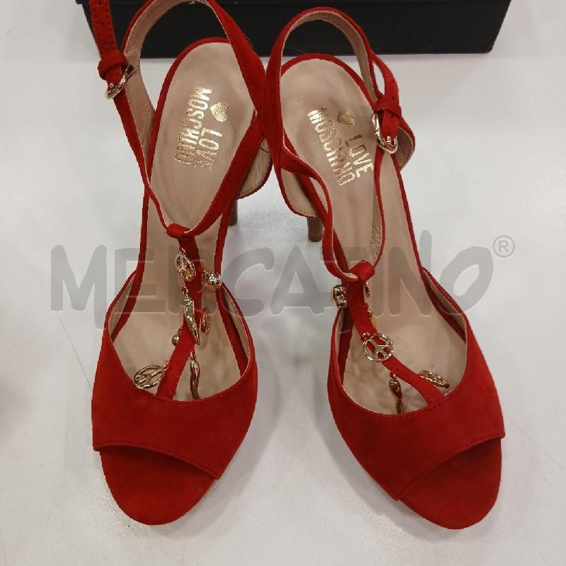 DECOLLETE LOVE MOSCHINO ROSSO  | Mercatino dell'Usato Roma viale tirreno 1