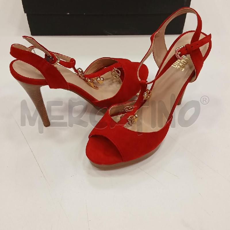 DECOLLETE LOVE MOSCHINO ROSSO  | Mercatino dell'Usato Roma viale tirreno 4