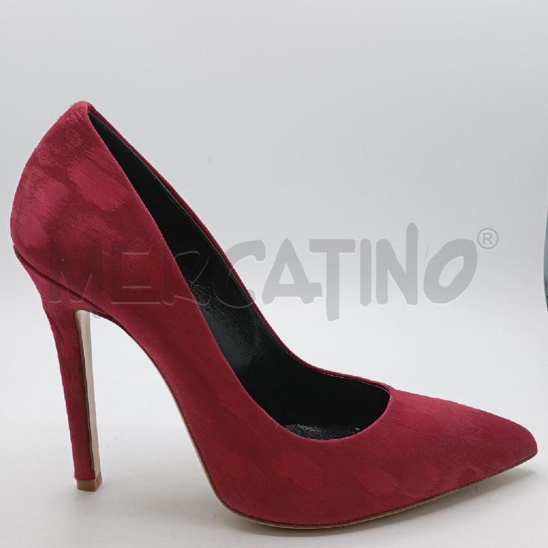 DECOLLETE L'ESTROSA SCATOLA ROSSO IN RASO | Mercatino dell'Usato Roma viale tirreno 2