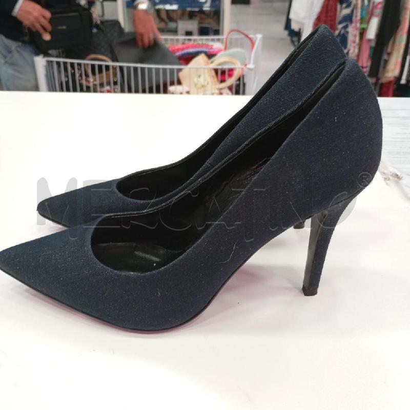 DECOLLETE MARINA RINALDI JEANSATE SCURO | Mercatino dell'Usato Roma viale tirreno 3