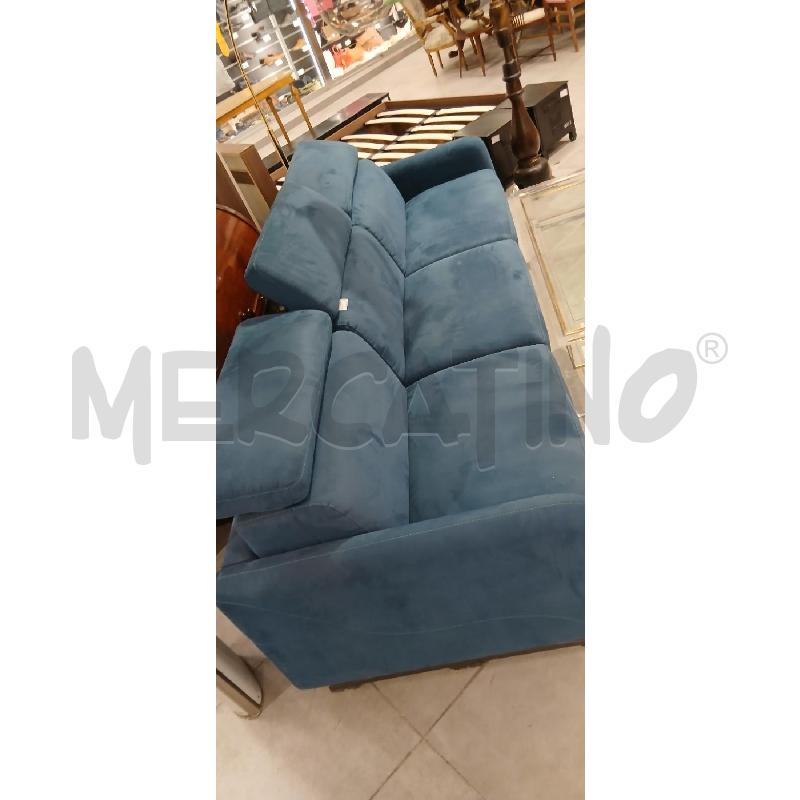 DIVANO VELL BLU DONDI 3 POSTI ELETTR | Mercatino dell'Usato Roma viale tirreno 2