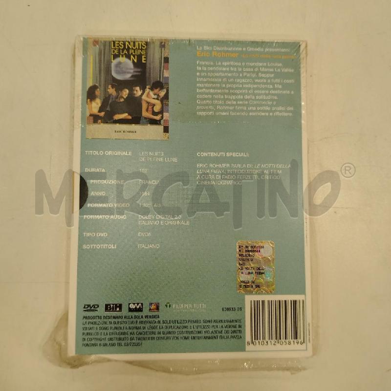 DVD LE NOTTI DELLA LUNA PIENA | Mercatino dell'Usato Roma viale tirreno 2