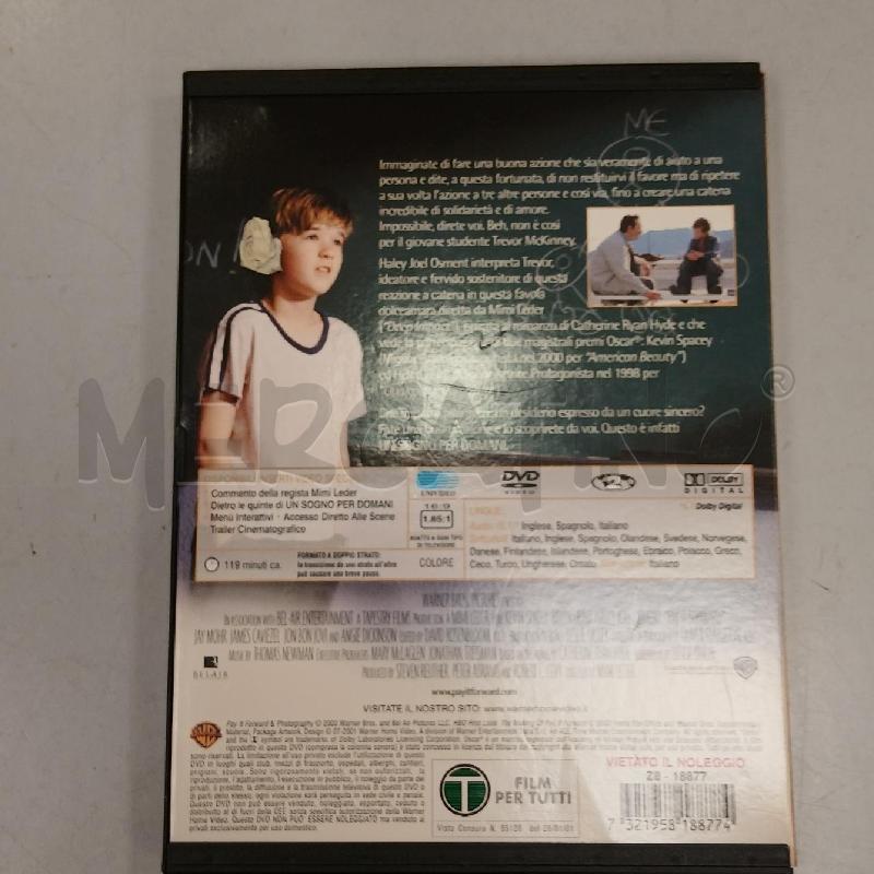 DVD UN SOGNO PER DOMANI | Mercatino dell'Usato Roma viale tirreno 2