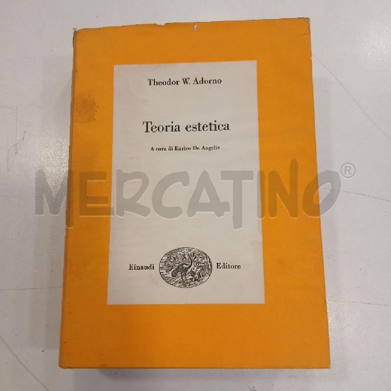 EINAUDI ADORNO TEORIA ESTETICA | Mercatino dell'Usato Roma viale tirreno 1