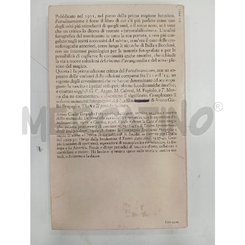EINAUDI BRAGAGLIA FOTODINAMISMO FUTURISTA | Mercatino dell'Usato Roma viale tirreno 2