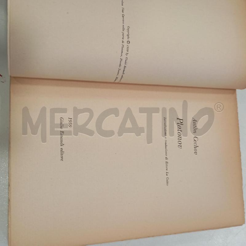 EINAUDI CECHOV PLATONOV | Mercatino dell'Usato Roma viale tirreno 2