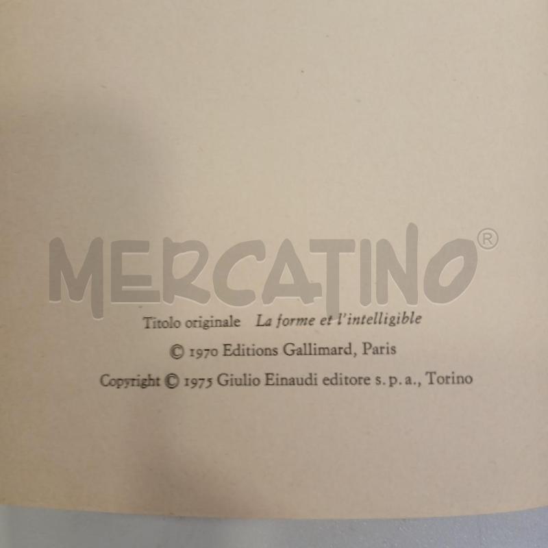 EINAUDI KLEIN LA FORMA E L'INTELLIGIBILE | Mercatino dell'Usato Roma viale tirreno 4