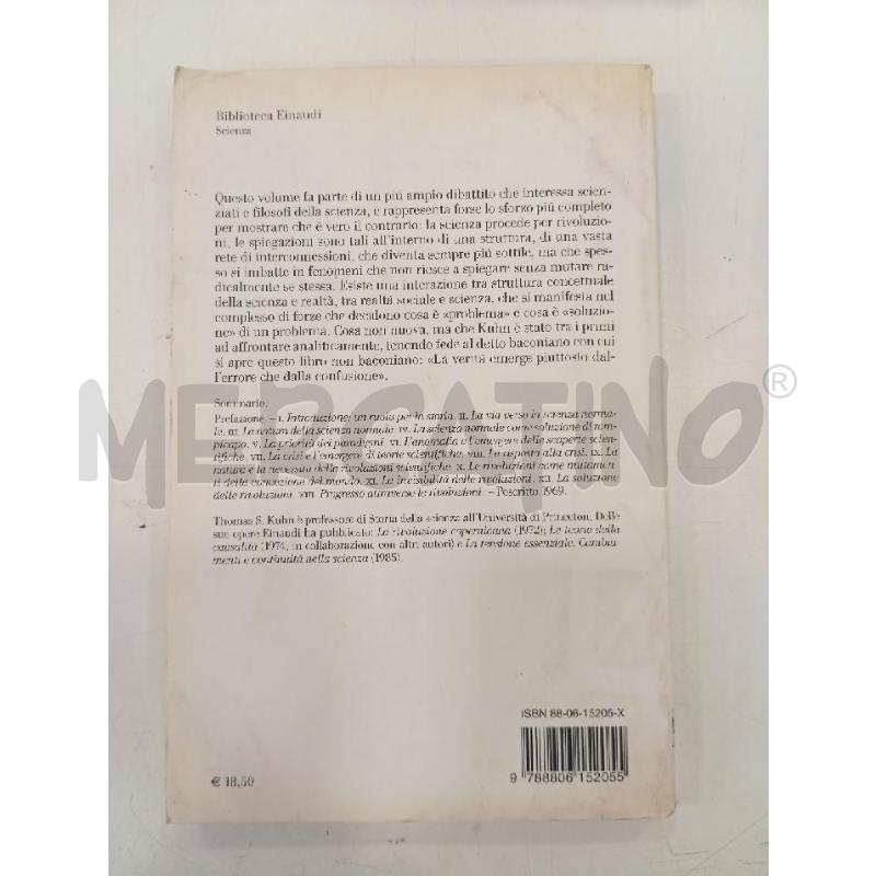 EINAUDI KUHN LASTRUTTURA DELLE RIVOLUZIONI SCIENTIFICHE | Mercatino dell'Usato Roma viale tirreno 2