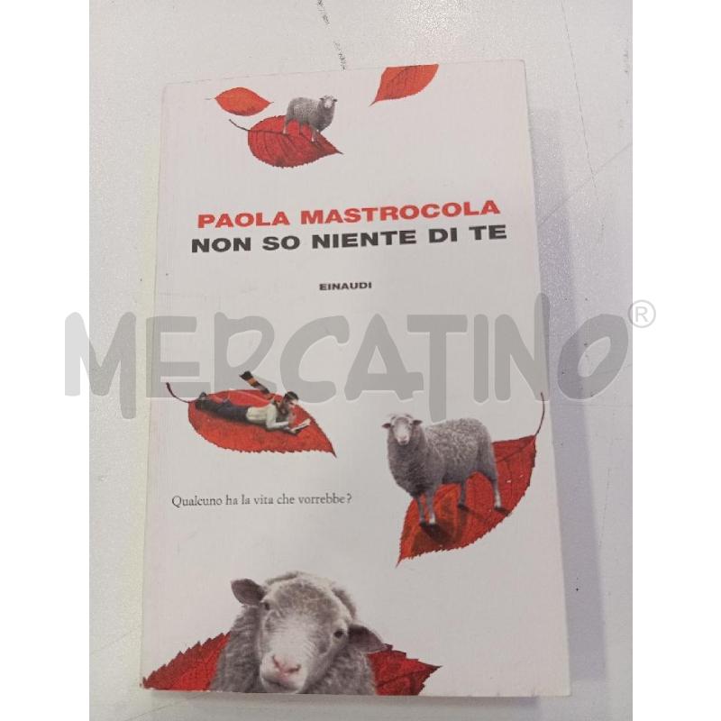 EINAUDI MASTROCOLA NON SO NIENTE DI TE | Mercatino dell'Usato Roma viale tirreno 1