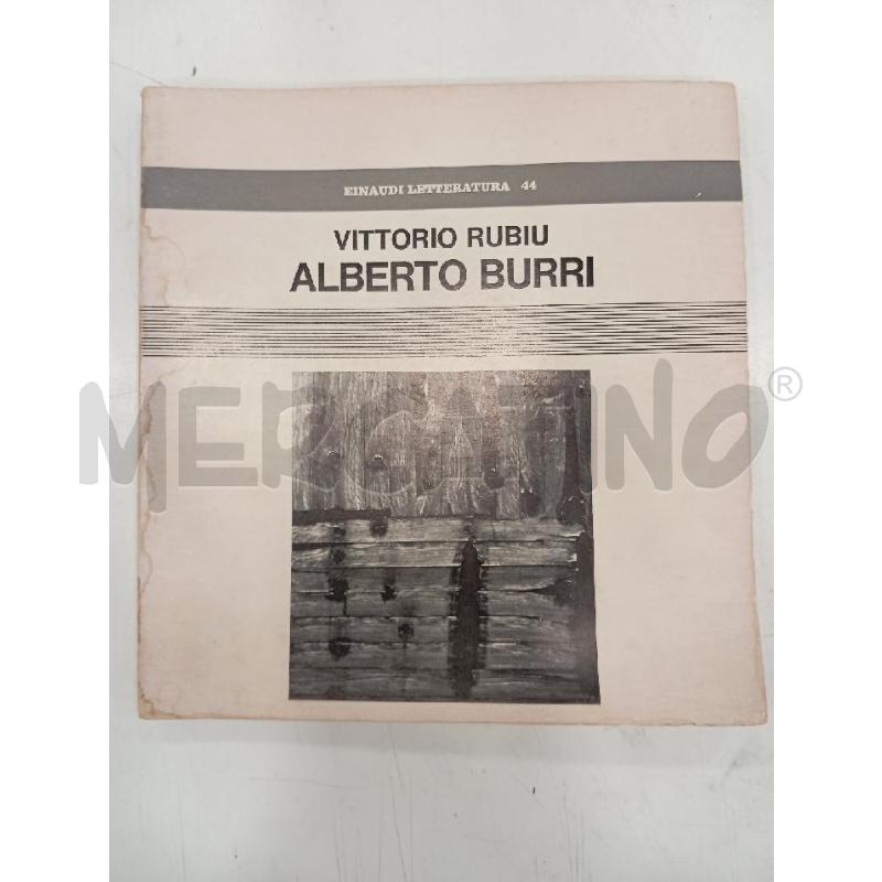 EINAUDI RUBIU ALBERTO BURRI | Mercatino dell'Usato Roma viale tirreno 1