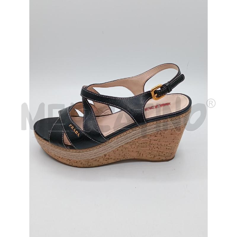ESPADRILLAS D PRADA IN VERNICE NE | Mercatino dell'Usato Roma viale tirreno 3