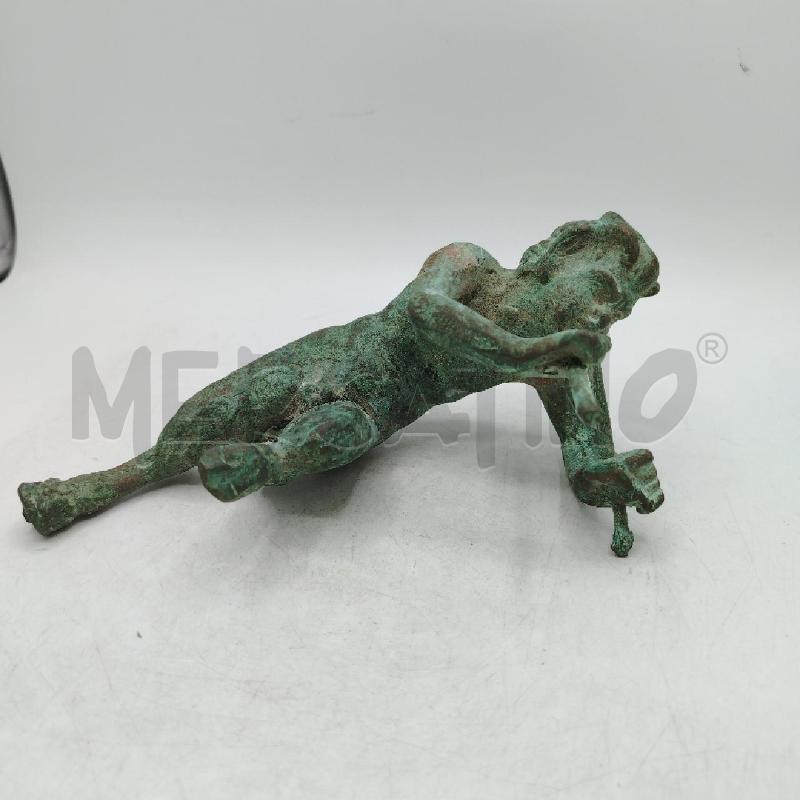 FAUNO IN BRONZO SUONATORE | Mercatino dell'Usato Roma viale tirreno 1