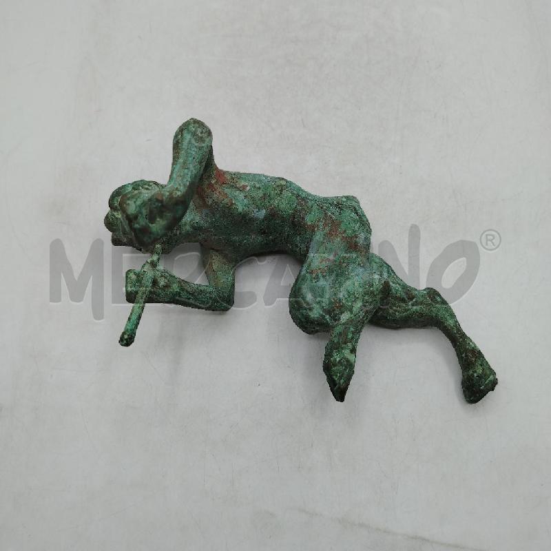 FAUNO IN BRONZO SUONATORE | Mercatino dell'Usato Roma viale tirreno 3