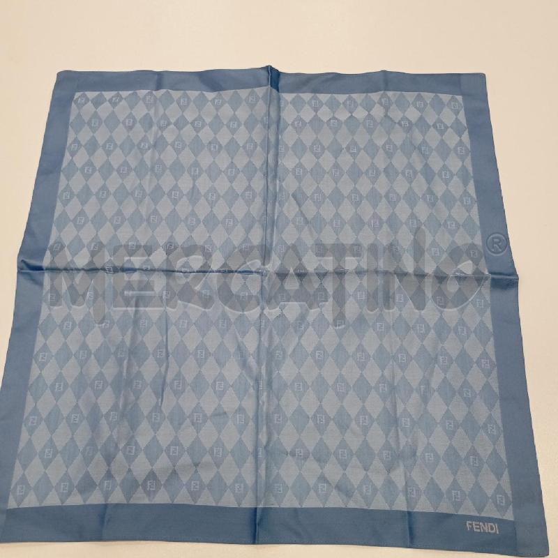 FAZZOLETTO FENDI AZZURRO  | Mercatino dell'Usato Roma viale tirreno 1