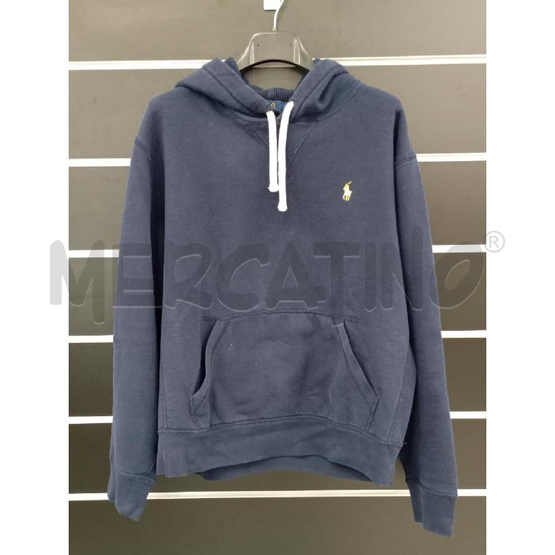 FELPA U RALPH LAUREN BLU CAPPUCCIO | Mercatino dell'Usato Roma viale tirreno 1
