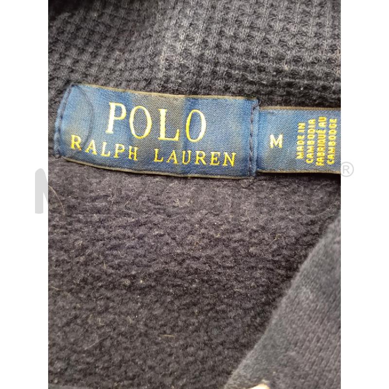 FELPA U RALPH LAUREN BLU CAPPUCCIO | Mercatino dell'Usato Roma viale tirreno 4