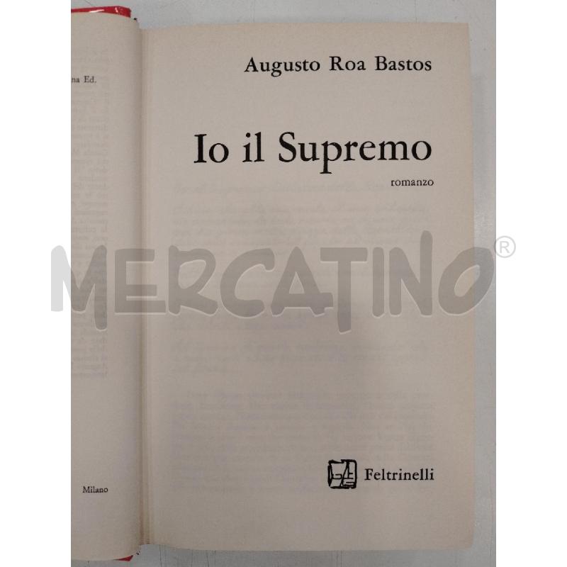 FELTRINELLI BASTOS IO IL SUPREMO | Mercatino dell'Usato Roma viale tirreno 3