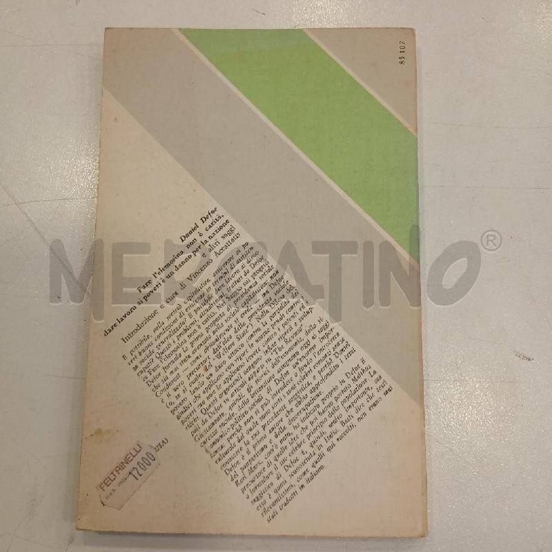 FELTRINELLI DEFOE FARE L'ELEMOSINA NON È CARITÀ | Mercatino dell'Usato Roma viale tirreno 2