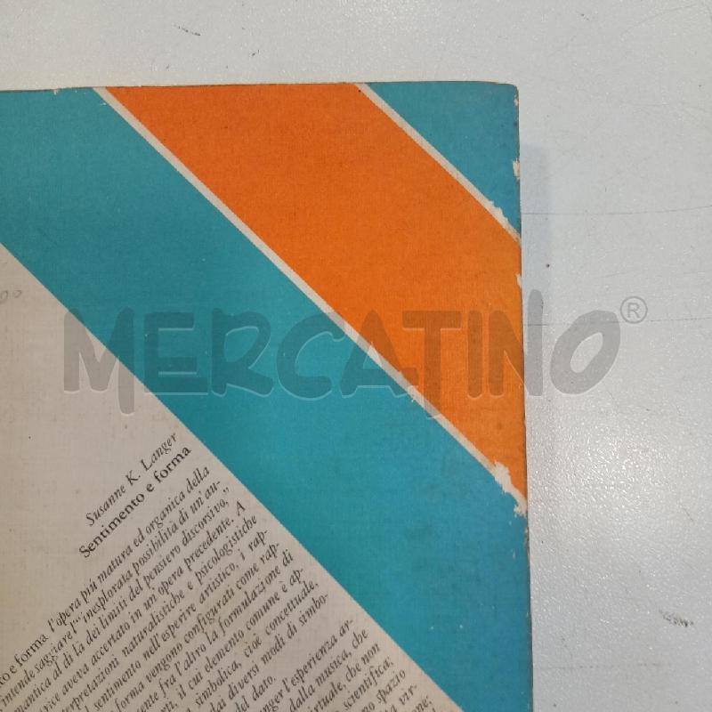 FELTRINELLI LANGER SENTIMENTO E FORMA | Mercatino dell'Usato Roma viale tirreno 3