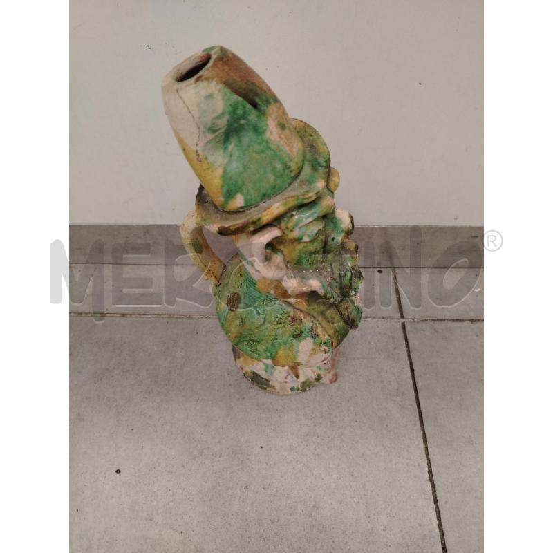 FIASCHETTA APOTROPAICA BICOLORE VOLTO | Mercatino dell'Usato Roma viale tirreno 4