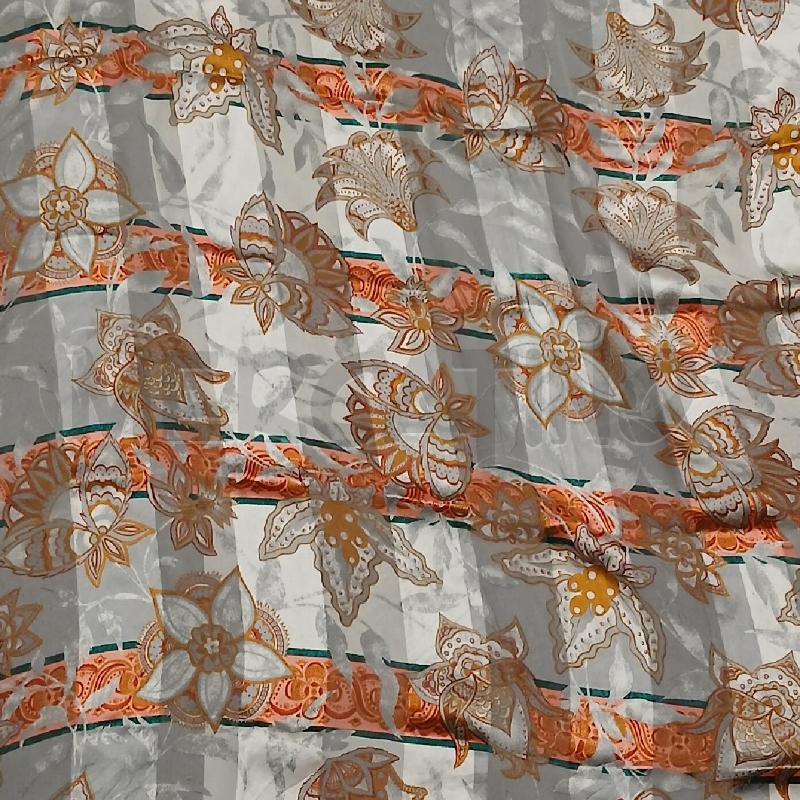 FOULARD BORBONESE GRIGIO FANTASIA FLOREALE | Mercatino dell'Usato Roma viale tirreno 2